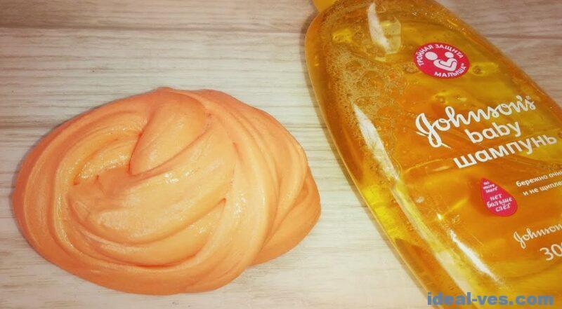 Как сделать слайм из муки и шампуня